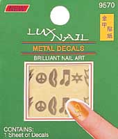 Metal decals nail sticker